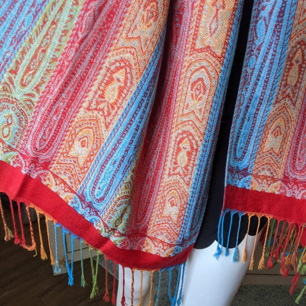 Pashmina silk blended scarf. Shawl / wrap